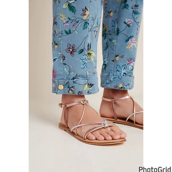Anthropologie Floral Cargo Pants - Picture 3 of 11
